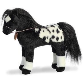 Aurora® Exquisite Breyer® Showstoppers Black Appaloosa Stuffed Animal - Realistic Detailing - Imaginative Play - Black 13 Inches