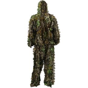 Zicac في الهواء الطلق Camo Ghillie Suit 3D Leafy Camouflage Clothing Jungle Woodland Hunting