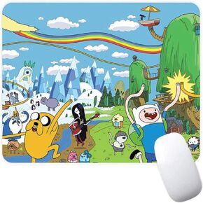 Princess Bubblegum Come مع Me Adventure Time Cartoon Saroated TV عرض تلفزيوني غير انزلاق غير مقطوع من مواد لوحة كمبيوتر كمبيوتر كمبيوتر محمول مع حافة مخيط 7.1 × 8.7 بوصة