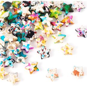 Beadthoven 570pcs/Box Turquoise Turtle Beads Charm Bulk Starfish Beads Watercolor Sea Life Ocean Animal Loose Boho Summer Sea Spacers for DIY Crafts Jewelry Anklets Necklace Bracelet Making