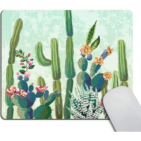 Smooffly Mouse pad Cute Succulents Cactus Non-Slip Rubber Gaming Mousepad Rectangle Mouse Pads for Computers Laptop
