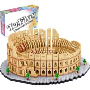 Italy Rome Colosseum Building Blocks Set (5594Pcs) Famous World Architecture Amphitheatre Educational Toys Micro Bricks for Kids Adults