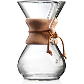 Chemex Pour-Over Glass Coffeemaker - Classic Series - 6-Cup - Exclusive Packaging
