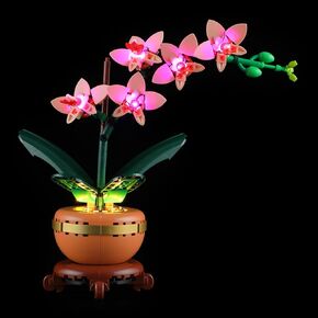 YEABRICKS LED Light for 10343 The Botanical Collection Mini Orchid Building Blocks Model (Building Set NOT Included)