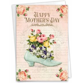 NobleWorks Mother's Day Greeting Card with 5 x 7 Inch Envelope (1 Card) MomAmazing Mom-Amazing Day C10351BMDG