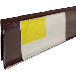 | Ticket Holder Protector Retail Shelf Labels for Lozier and Madix Shelving | 47.625" L x 1.25" H Labels | 50 Pack | Black
