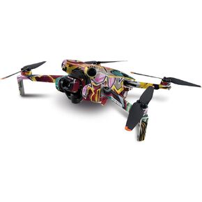 Mayyskins الجلد متوافق مع DJI Mini 4 Pro - Graffiti Wild Styles | غلاف الالتفاف الواقي ، الدائم ، والفريد من نوعه | سهل التقديم