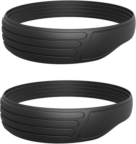 Silicone Knee Strap Patella Support - Stable, Non-Slip Knee Band, with Added Friction and Extra Width - Premium Silicone Material, Easy to Clean - Knee Brace, Knee Pads, Knee Sleeves-2PCS in Kuwait