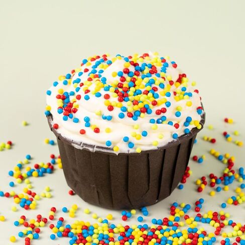 Edible Nonpareils Sprinkles Blue Pink Purple White Nonpareil Sprinkle Mix Rainbow Pastel Sprinkles for Cake Decorations Baking Ice Cream Cookies Cupcake Topper 6.5 ounces in Saudi Arabia