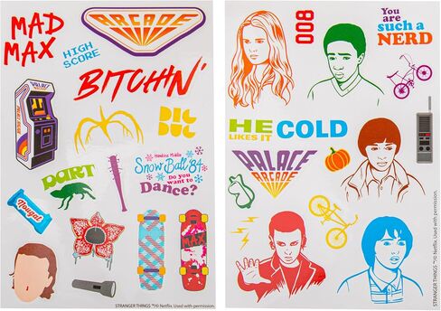 Cinereplicas Stranger Things - Season 2 Stickers - (Set of 31) - Official License in Saudi Arabia