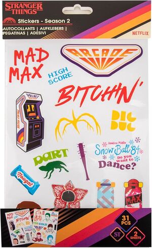 Cinereplicas Stranger Things - Season 2 Stickers - (Set of 31) - Official License in Saudi Arabia