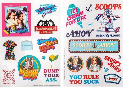 Cinereplicas Stranger Things - Season 2 Stickers - (Set of 31) - Official License in Saudi Arabia