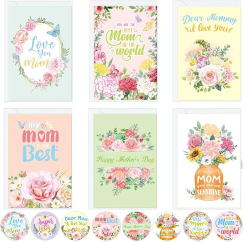 24 Pack Teacher Appreciation Gift Cards Thank You Teachers Cards Money and Gift Card Sleeves Holders with Envelopes for Teachers Day A Year End Graduation in Saudi Arabia