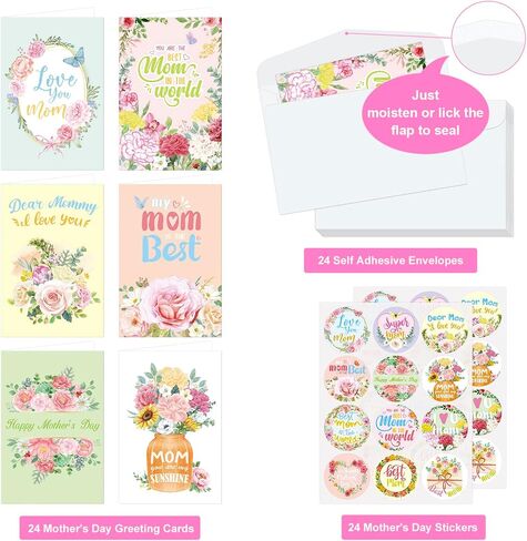 24 Pack Teacher Appreciation Gift Cards Thank You Teachers Cards Money and Gift Card Sleeves Holders with Envelopes for Teachers Day A Year End Graduation in Saudi Arabia