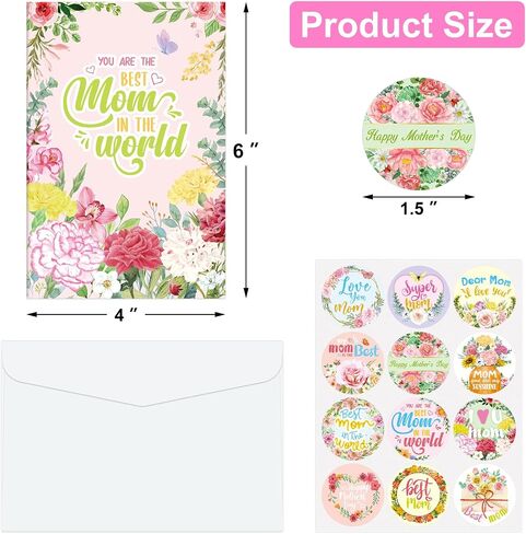 24 Pack Teacher Appreciation Gift Cards Thank You Teachers Cards Money and Gift Card Sleeves Holders with Envelopes for Teachers Day A Year End Graduation in Saudi Arabia