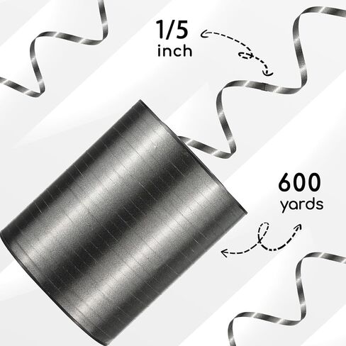 600 ياردة لامعة من الذهب الوردي الشريط الشريط 1/5 ‘'' balloon String مع التخزين المؤقت ، شريط بالون رفيع للهدية غلاف الحرف عيد ميلاد عيد الميلاد استحمام الطفل هالوين الزهور in Saudi Arabia
