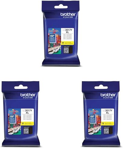 Brother LC3017Y High Yield Yellow Ink Cartridge in Saudi Arabia