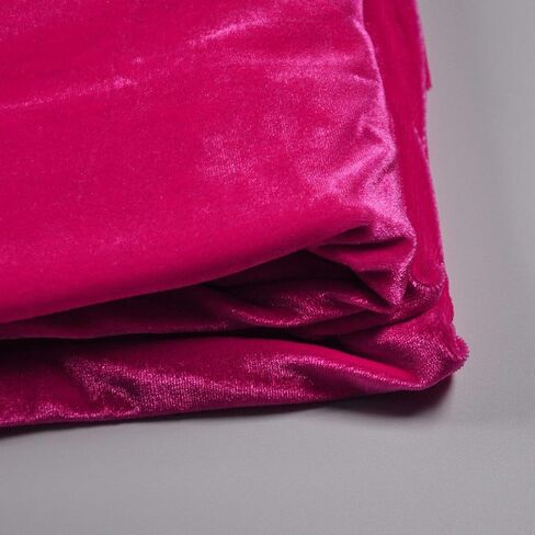 Stretch Velvet Fabric 12 Colors 62" Wide for Sewing Apparel Upholstery Curtain by The Yard (One Yard Watermelon) in Saudi Arabia