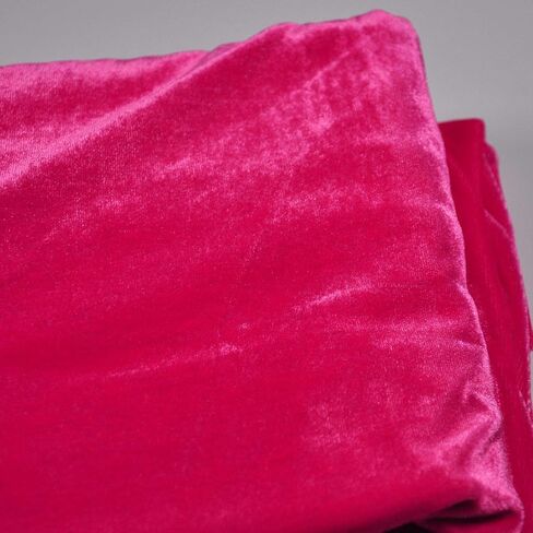 Stretch Velvet Fabric 12 Colors 62" Wide for Sewing Apparel Upholstery Curtain by The Yard (One Yard Watermelon) in Saudi Arabia