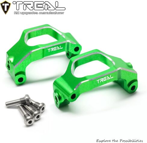 TREAL FRONT C CARRIRS Aluminium 7075 CNC Upgrade for MAXX 1:10 RCROADES (Black) in Kuwait