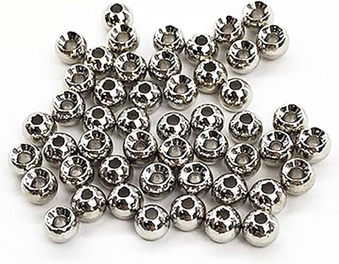 Aventik 50pc Tungsten Beads - Round Ball Beads Fly Tying Materials, 7 Colors / 5 Sizes, Nymph Streamer Think Fast Think Deep in Kuwait