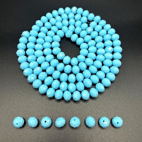 265pcs حبات زجاجية لصنع المجوهرات ، حبات زجاجية بلورية 10 ملم لتصنيع الأساور ، روندل ، حبات كريستال بيضاء كبيرة لخبراء النبيذ ، سحر الرياح ، in Saudi Arabia