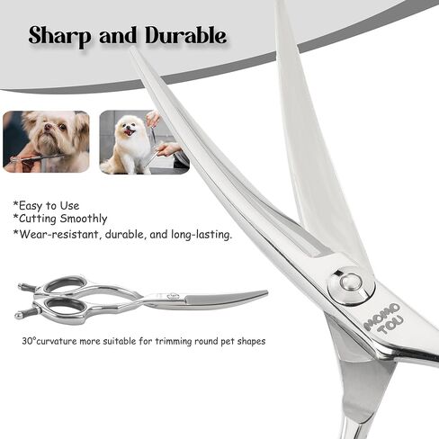 مقصات لقاء الكلاب 5 بوصة مقص صغير ترقق سوبر خفيفة احترافية 440C مقصات الحيوانات الأليفة من الفولاذ المقاوم للصدأ لتشذيب الوجه والفخار أنف الأذن سهلة الاستخدام. in Kuwait