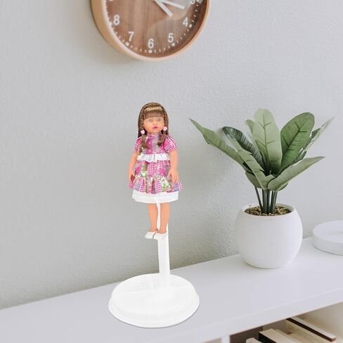jojofuny 12pcs Doll Display Stand Plastic Support Rack for Various Sized Dolls Display and Play Random Colors Included in Saudi Arabia