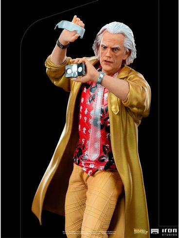 Iron Studios 1:10 Doc Brown - Back to The Future Part II - Art Scale, Multicolor, 20.32 x 10.16 x 30.48 cm in Kuwait