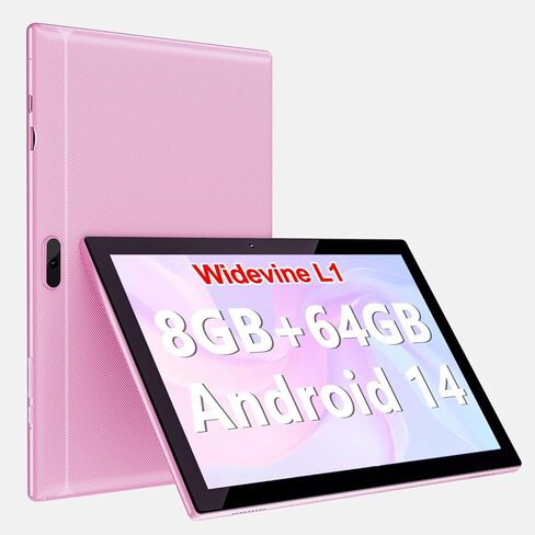 Tablet Android 14, Tablets 10 inch 8GB RAM+ 64GB ROM+ 1TB Expandable Tablet PC, 1280 * 800 IPS Screen, Dual Camera, Powerful Processor, 6000mAh Battery, Bluetooth,WiFi, Google Certified Tablet in Kuwait