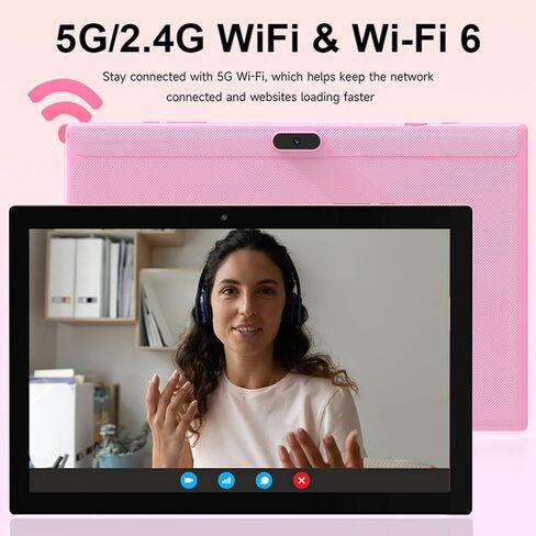 Tablet Android 14, Tablets 10 inch 8GB RAM+ 64GB ROM+ 1TB Expandable Tablet PC, 1280 * 800 IPS Screen, Dual Camera, Powerful Processor, 6000mAh Battery, Bluetooth,WiFi, Google Certified Tablet in Kuwait