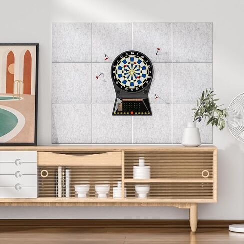 MaxGear Cork Boards for Walls 2 Pack Light Gray Felt Wall Tiles, 11.8" × 11.8" Dartboard Wall Protector Cork Board for Office Pin Board Tack Board Cork Board in Saudi Arabia