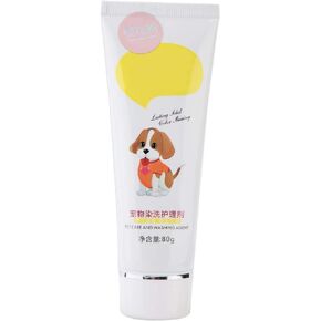 Safe Dog Hair Coloring Dye LongLasting Effect Bright Color Dyeing for Pets Material Paste (GLOGLOWz57k2b96es-01)