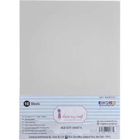 Dress My Craft Acetate Sheets A4 10/Pkg-100 Microns -DMCP5710