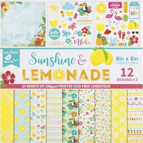 Cardstock Pack 6 "X6" 24/PKG-Sunshine & Lemonade