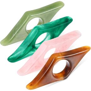 4PCS Thumb Book Page Holder ، حاملي صفحات الراتنج للقراءة ، حامل صفحة Finger Page ، إكسسوارات كتاب Book Peiner Holder لمحبي القراءة القراء الكتب لمحبي الكتب