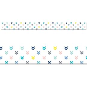 CTP Colorful Mini Chevrons EZ Border for Classroom Bulletin Board Border for Classroom (Creative Teaching Press 10529), 48 ft per Package
