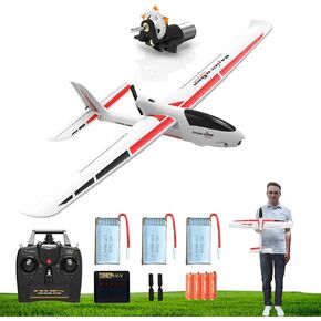 Volantexrc إصدار جديد RC ، طائرة التحكم عن بُعد للبالغين ، طائرة RC ذات 4 قنوات مع بناء رغوة متينة ، 3 أوضاع طيران ، أعمال واحدة من المفاتيح ، مجموعة ملحقات شاملة ، 23.6*18.1 بوصة ، أبيض