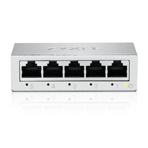 Zyxel 5 Port Gigabit Ethernet Unmanaged POE+ Switch | 4 x PoE+ @ 60W | Plug & Play | Sturdy Metal Housing | Desktop or Wall-Mount | Fanless | Lifetime Warranty | Ethernet Splitter | GS1005HP