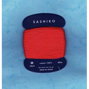 Daruma Sashiko Thread - Japanese Embroidery & Quilting - Thin Weight - 40m (Red # 213)