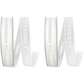 Reliant Ribbon 25353-030-03J Corsage Cutie Ribbon, 5/8 Inch X 25 Yards, White
