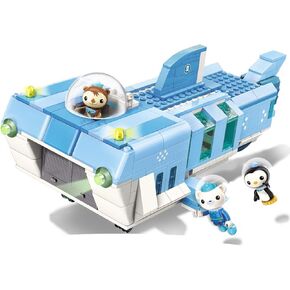 من أجل 6+ بناء لبنة Ocean Adventure Octonauts Gup-W White Shark Base Barnacles Shellington Peso 403PCS Build Brick Set-No Package Box (3705)