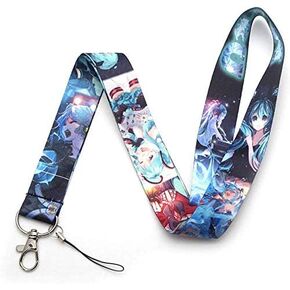 مصدر أنيمي هاتسون ميكو CV01 ocaaloid anime المانجا سلسلة شخصية الحبل حبل keychain معرف شارة الشارة
