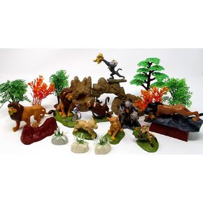 Lion King Play Set with Random Lion King Figures and Accessories - May Include Simba, Mufasa, Nala, Scar, Pumbaa and Rafiki Figures (Unique Design)