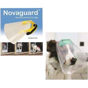 طوق الاسترداد Novaguard الكلاب ، صغيرة/متوسطة 22-55 رطلا ، قياس الرأس 6-7 بوصات