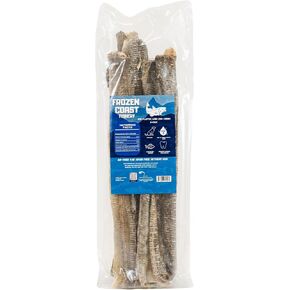 Coast Coast Flattie Long Dog Cod Skin Chews-Wild الذي تم صيده ، بالكامل ، وفردي ، فردي (5 مقارف)