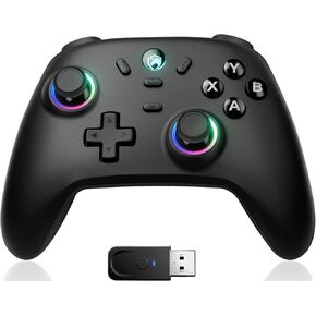 ECHTPower Switch Pro Controller, Wireless Switch Controllers with LED Light/Macro Buttons, Switch Turbo Controller with Dual Vibration/6 Axis Gyro, Pro Controllers for Switch/Lite/OLED in Kuwait