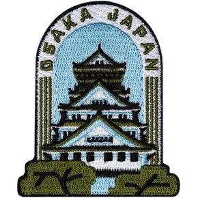 Vagabond Heart Osaka Patch - Osaka Castle Souvenir - Japan Iron On Travel Badge