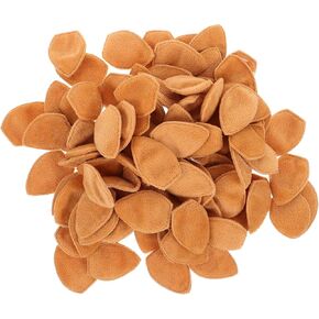 logofun 100pcs chirstmas deer are plush mini deer ear charms الحلي المصغرة الغزلان الحرف اليدوية للحرف اليدوية التي تصنع مستلزمات الحفلات في عيد الميلاد - القهوة