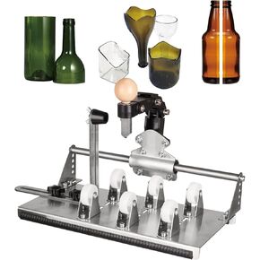 MiiMOO Glass Bottle Cutter - Professional DIY Glass Cutting Tool for Wine, Beer & Whiskey Bottles - Cuts Square, Round Bottles and Bottlenecks - Ideal for Crafting & Upcycling Projects